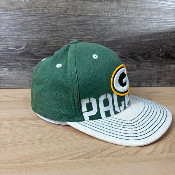 Green Bay Packers Hat Cap Fitted L/XL Green On Field Reebok - Picture 7 of 10
